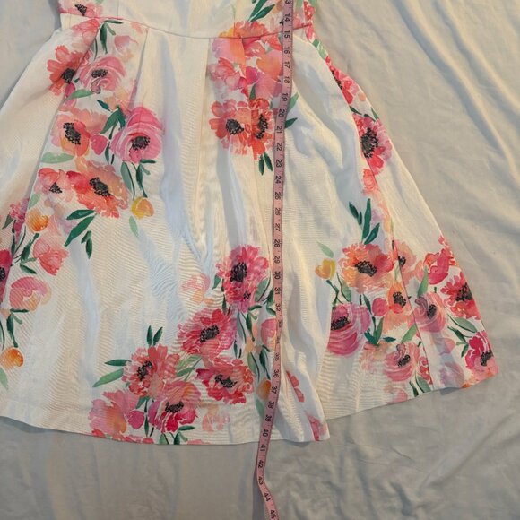 Modcloth Spring Floral Soft Pink Sleeveless Dress Large - Picture 4 of 7